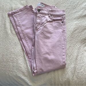 LOFT Light Pink Skinny Crop Jeans